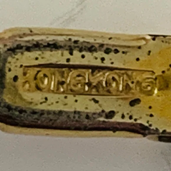 Hong Kong Scarab Semi Precious Stones Vintage Bracelet - Picture 5 of 7